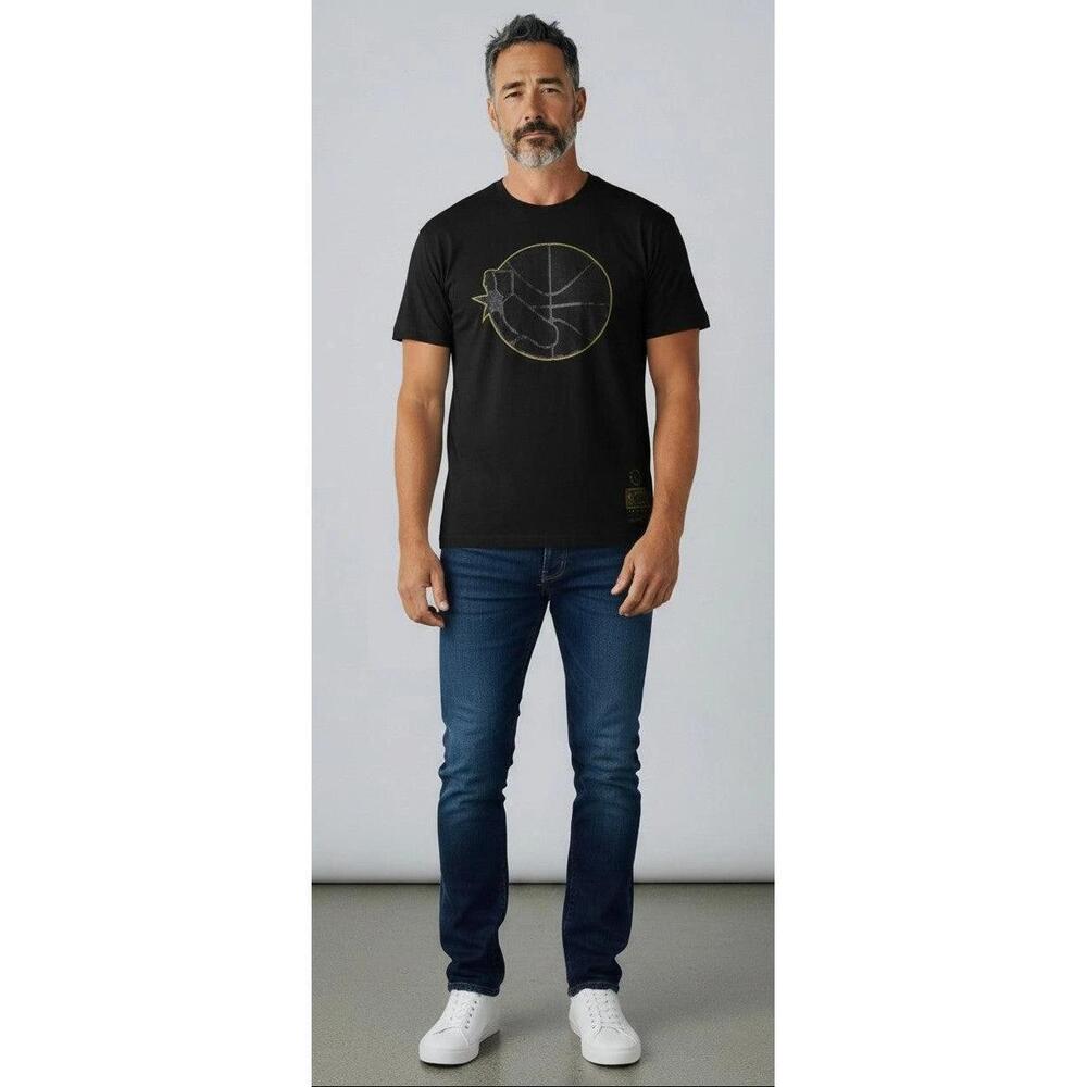Mens Mitchell Ness Nba Golden State Warriors Presto Ss Tee